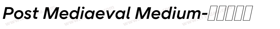 Post Mediaeval Medium字体转换